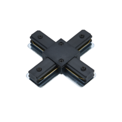 Коннектор X-тип XRB-BL для шинопровода RB черный IN HOME