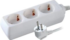 Volsten S 3x3-Z (э/удл., земля 3 гн. 3 м., 10А, 2200 Вт, ПВС 3х0,75)