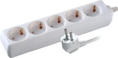 Volsten S 5x3-Z (э/удл., земля 5 гн. 3 м., 10А, 2200 Вт, ПВС 3х0,75)