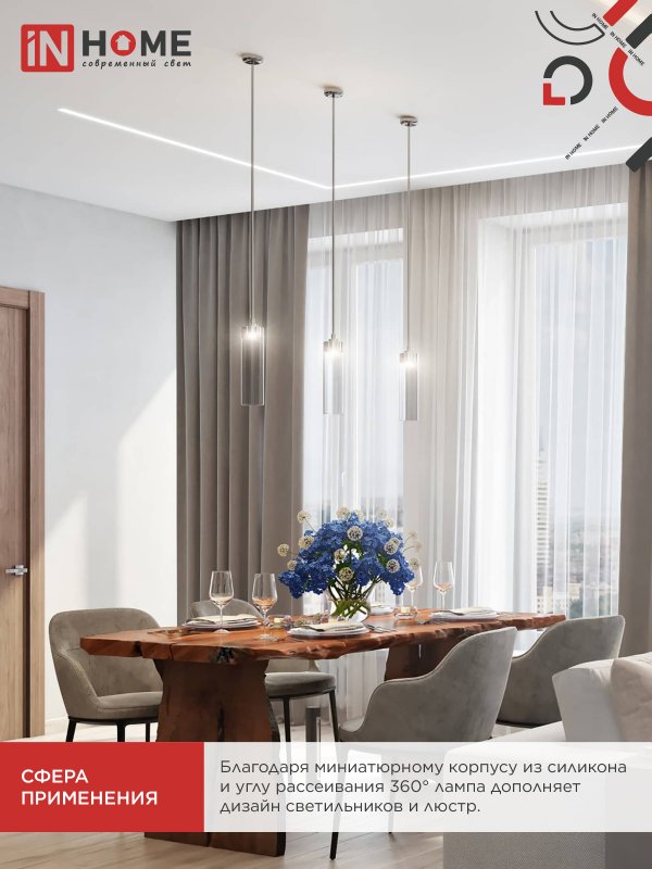 Лампа светодиодная LED-JCD-COB 7Вт 230В G9 4000К 730Лм IN HOME — изображение 6